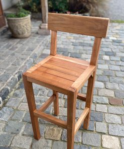 Par taburetes raulí con respaldo