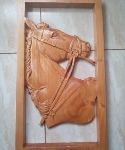 Cuadro tallado en madera Caballo