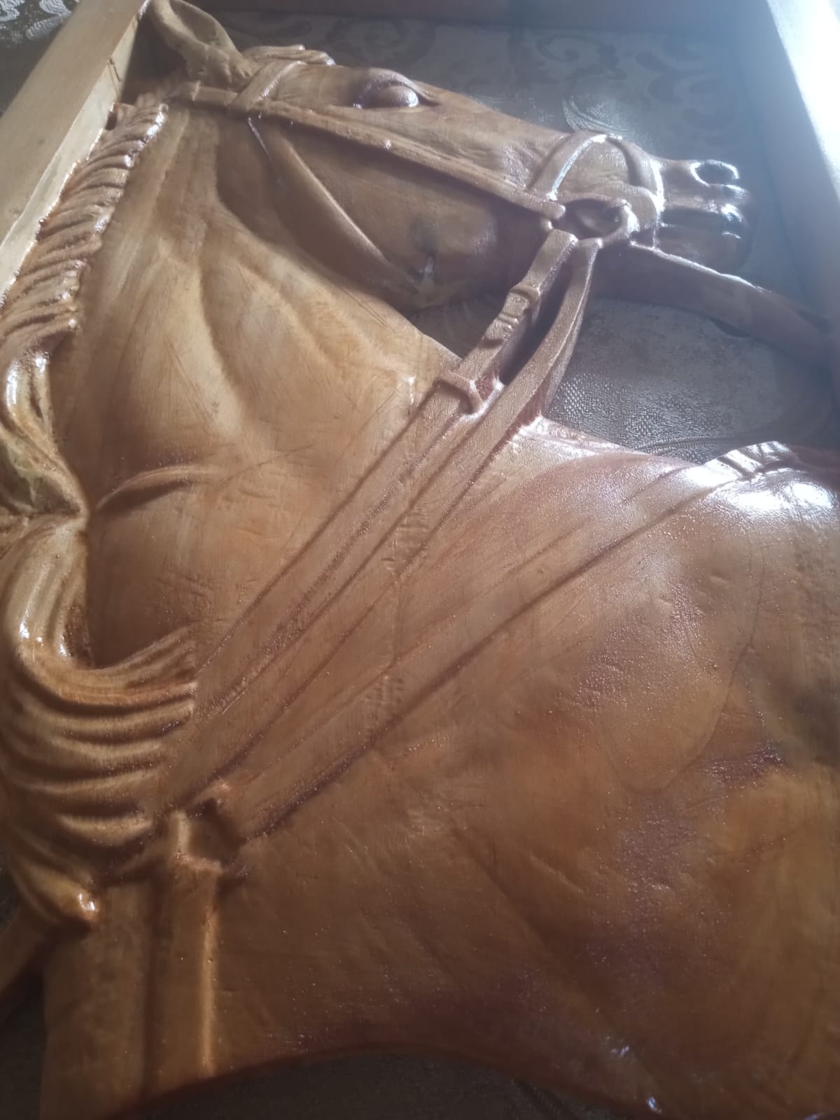 Cuadro tallado en madera Caballo - Imagen 4