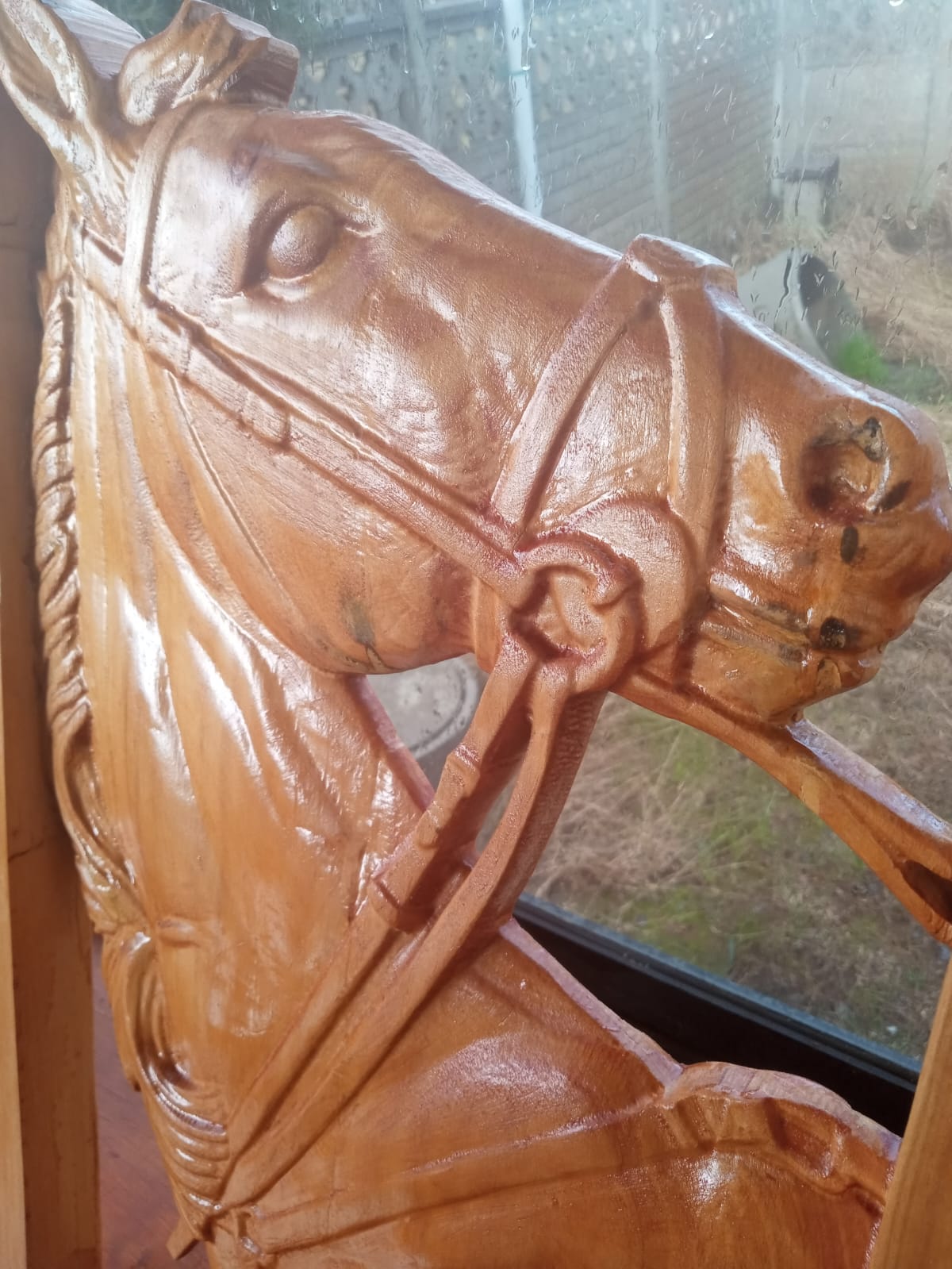 Cuadro tallado en madera Caballo - Imagen 6