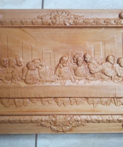 Cuadro tallado Ultima cena en madera