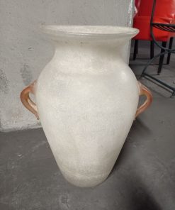 Jarrón italiano de vidrio esmerilado