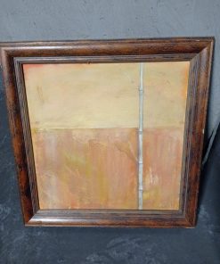 Cuadro rama de bambú marco madera