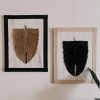Cuadro plumas fibra natural