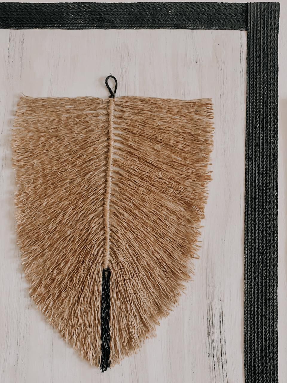 Cuadro plumas fibra natural - Imagen 3