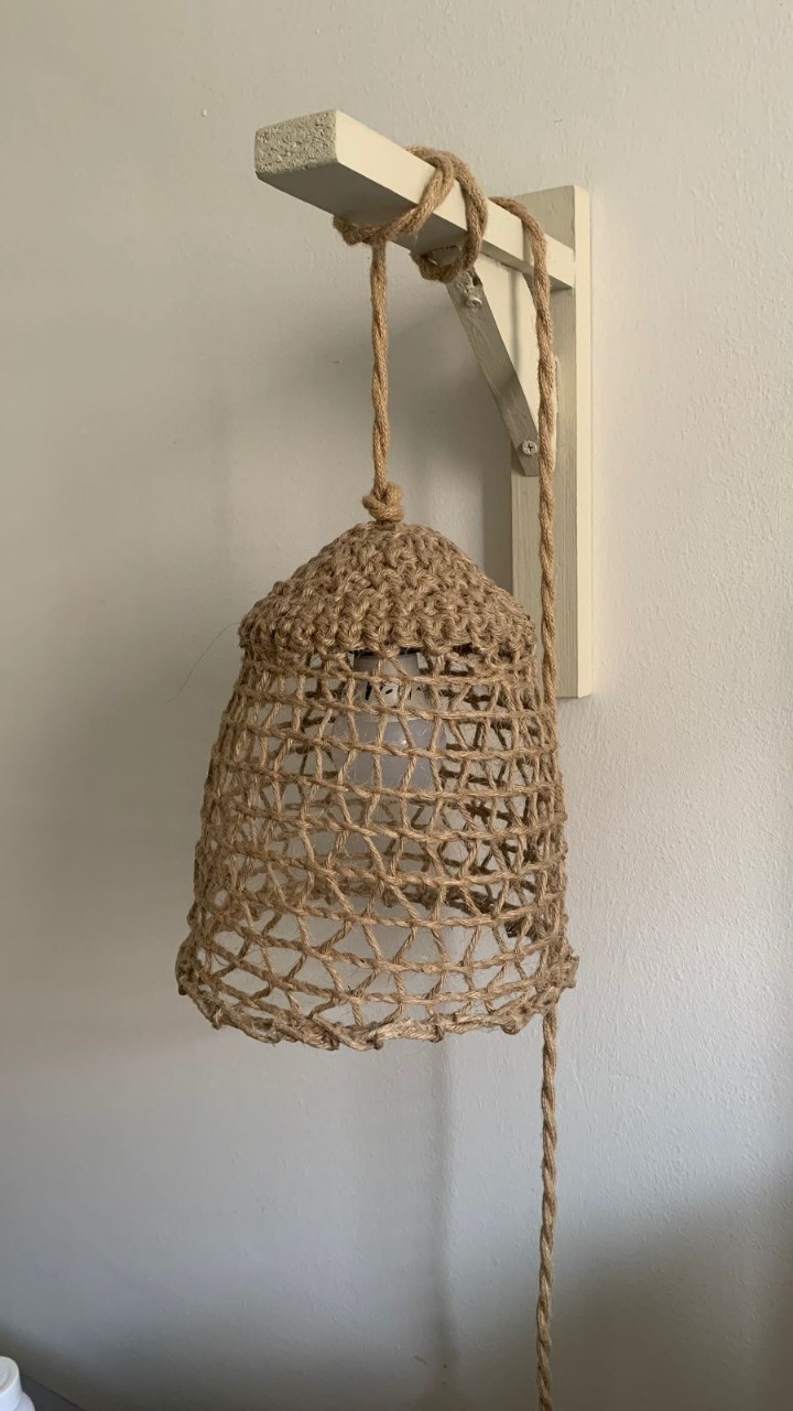 Lámpara fibra natural