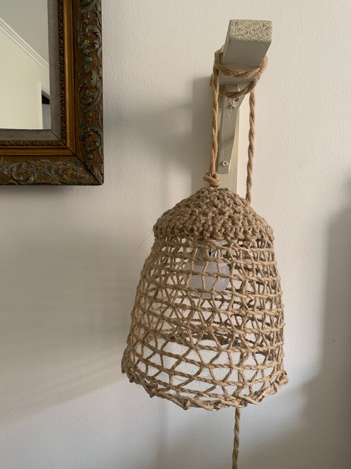 Lámpara fibra natural - Imagen 4
