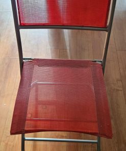 Silla plegable metal y plástico