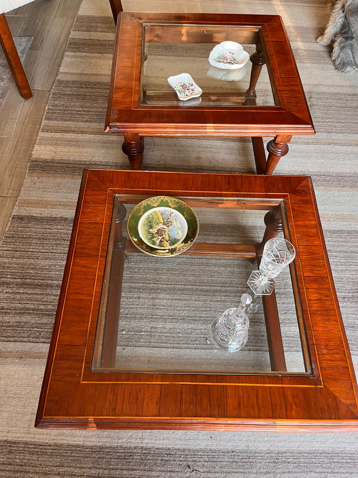 Mesas laterales madera cerezo