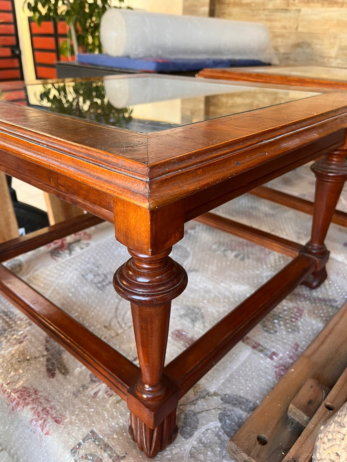 Mesas laterales madera cerezo - Imagen 2