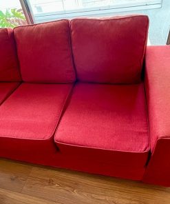 Sofá 3 cuerpos rojo Mueble Center