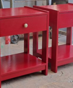 Veladores rojo lacados