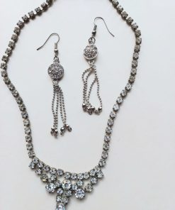 Collar y aros antiguos fantasía fina