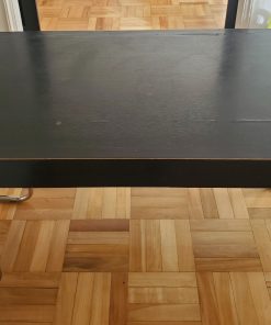 Mesa comedor madera pintada negra