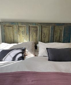 Respaldo de cama King rústico