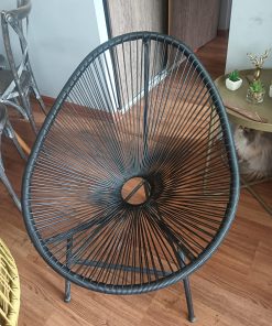 Silla acapulco negra