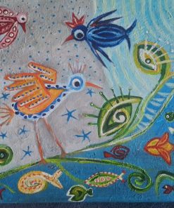 Cuadro aves onírico de Andrea Chanut