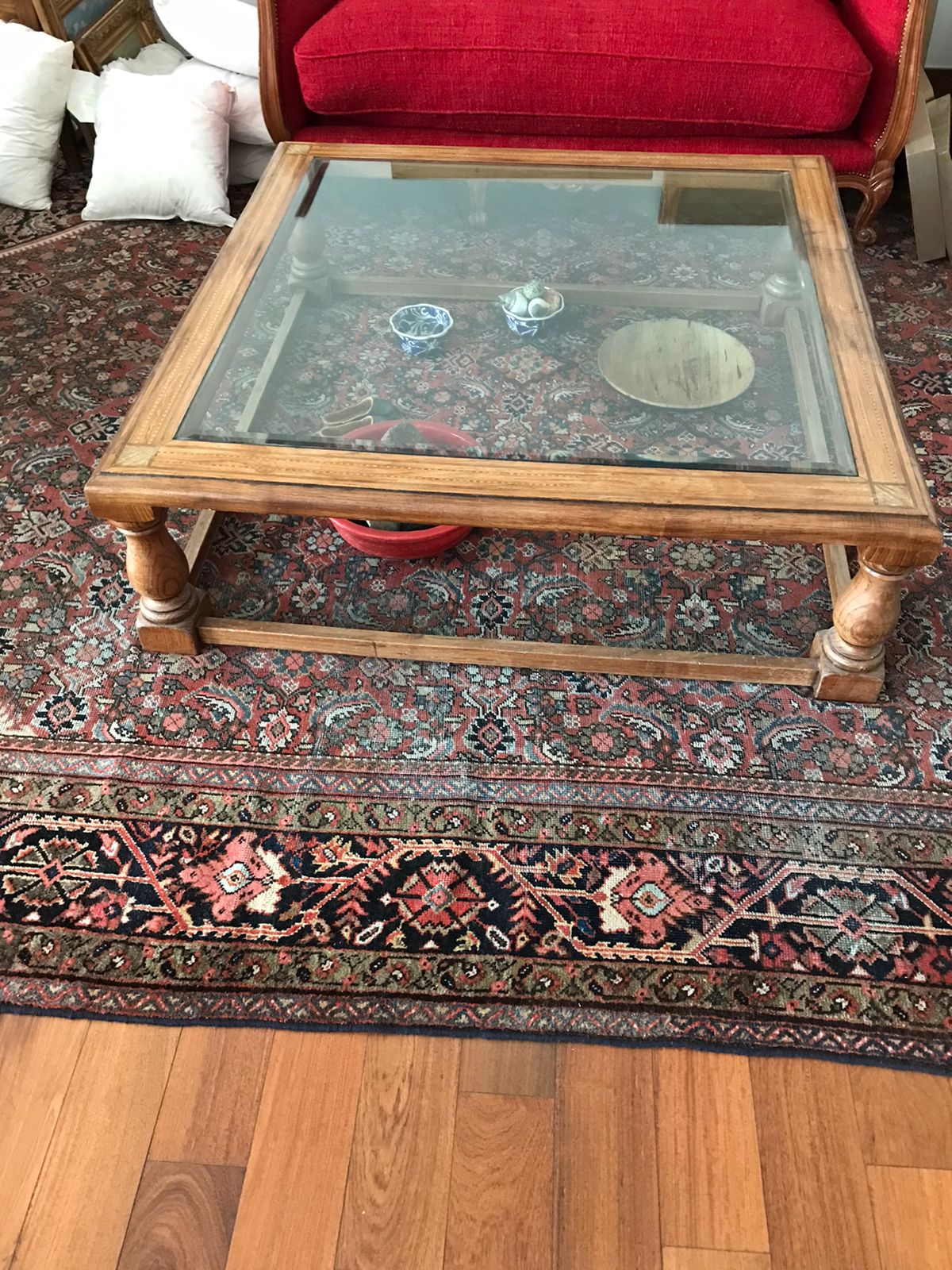 Mesa de centro vidrio y madera Encina - Imagen 2