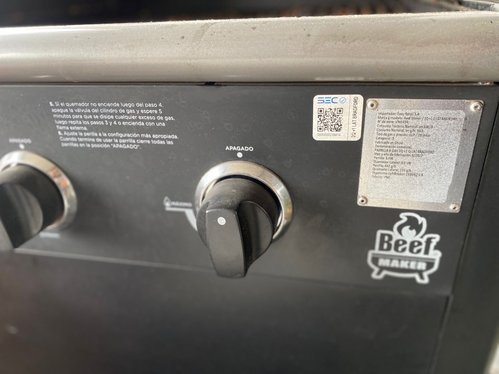 Parrilla a gas Mr Beef - Imagen 3