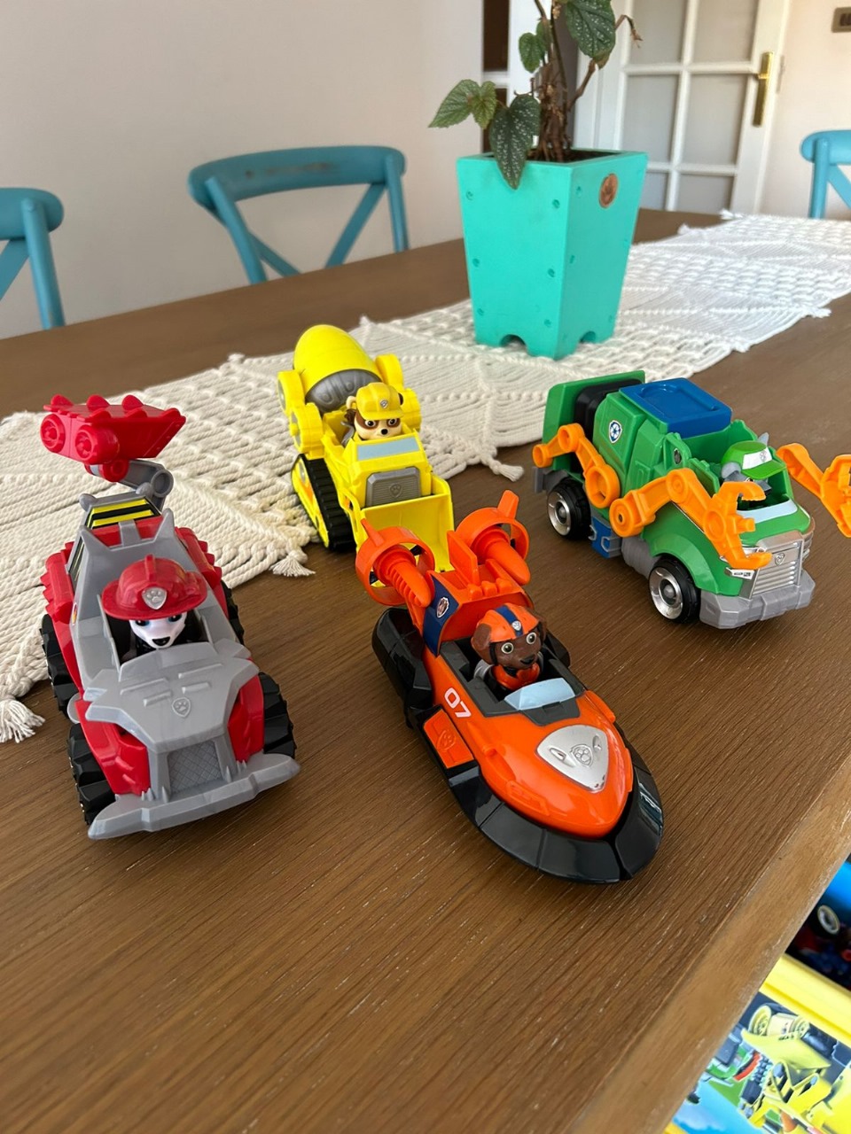 Set 4 autos Paw Patrol