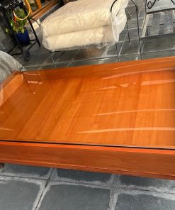 Mesa de centro madera y vidrio