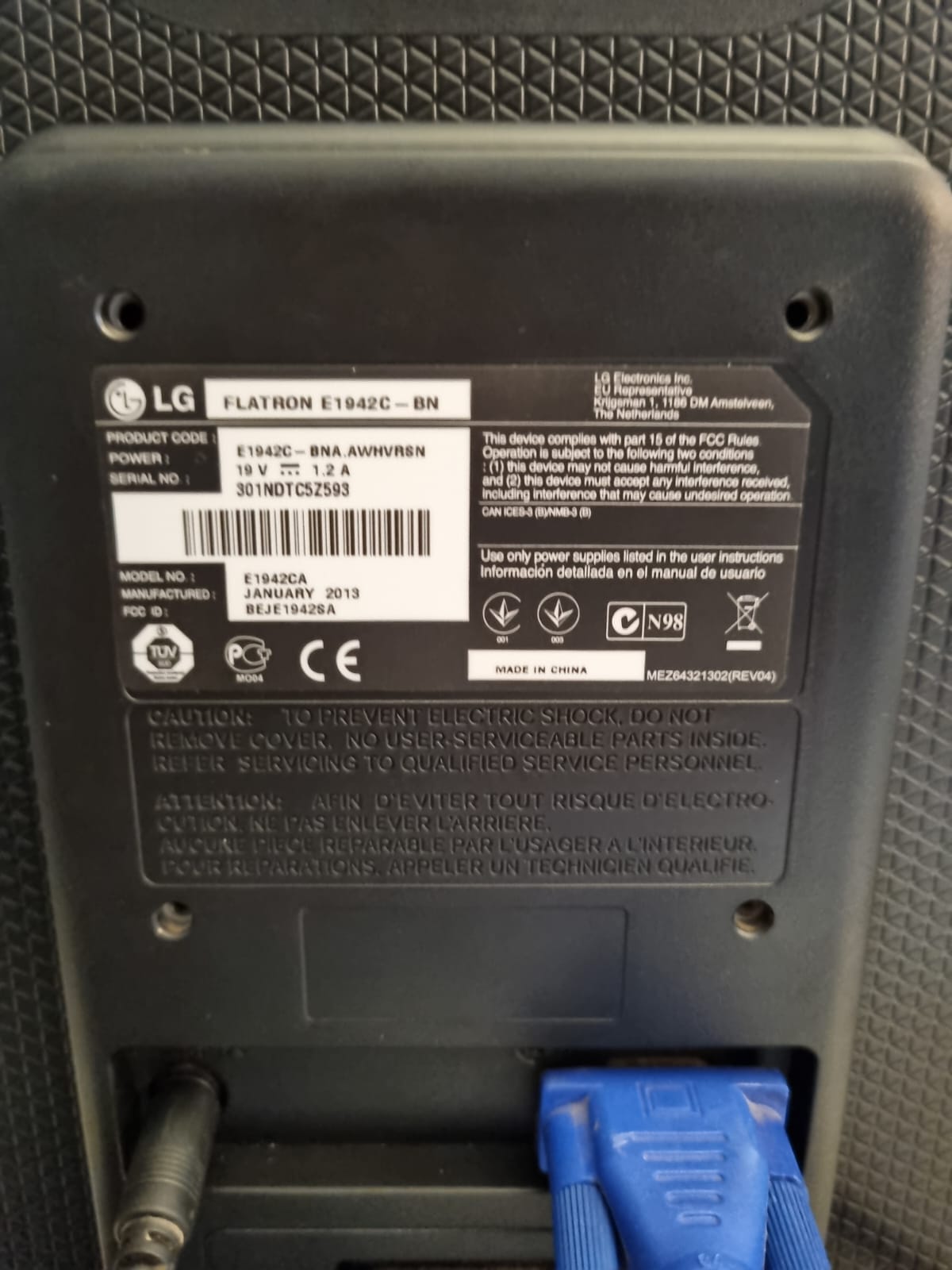 Monitor LG 19” - Imagen 3