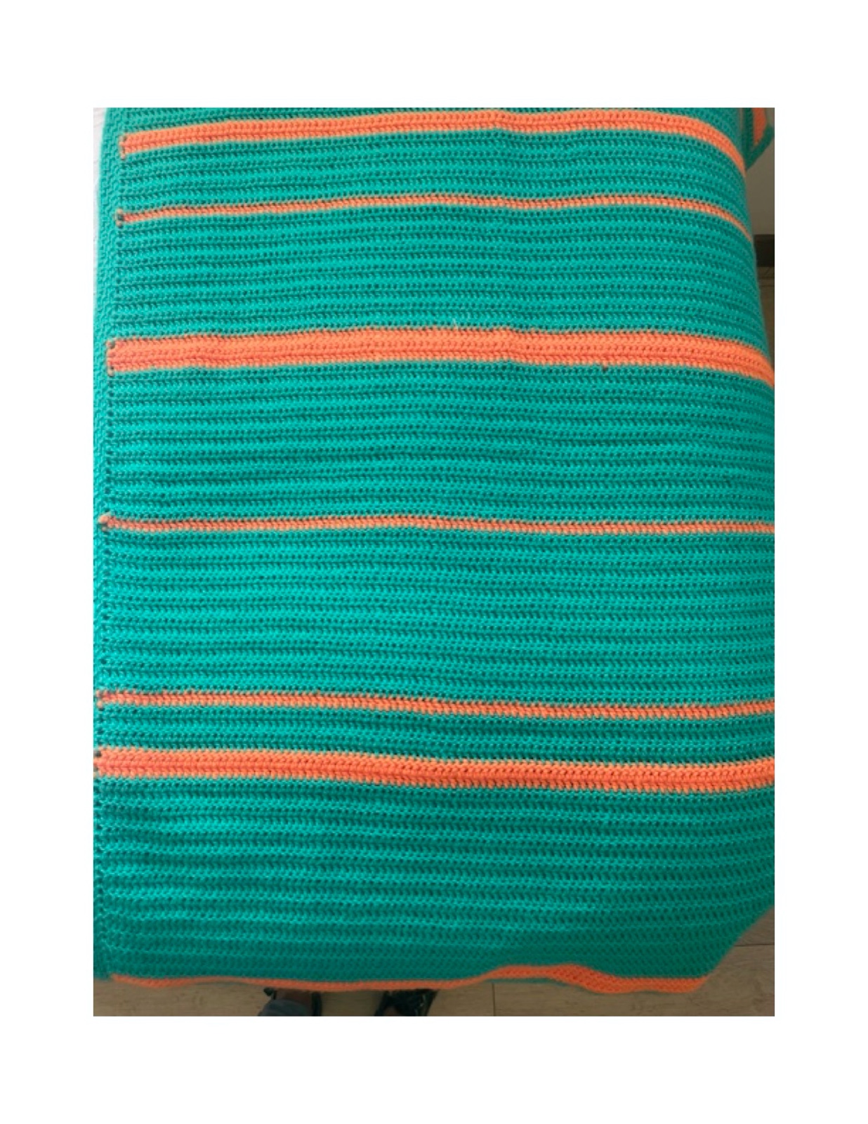 Set piecera crochet 1 plaza y 2 cojines velvet - Imagen 2