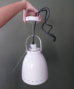 Lámpara de techo metálica blanca Mingle