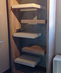 Repisa Homy blanco y oak