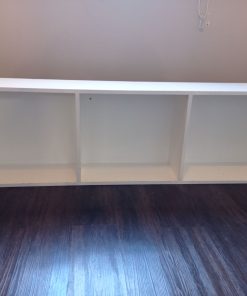 Repisa de melamina blanca