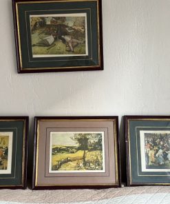 Juego 6 láminas enmarcadas