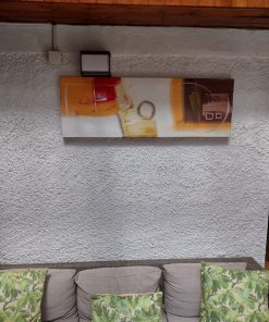 Cuadro óleo sobre tela tonos cálidos