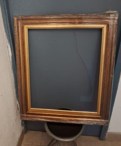 Marco madera dorado rectangular