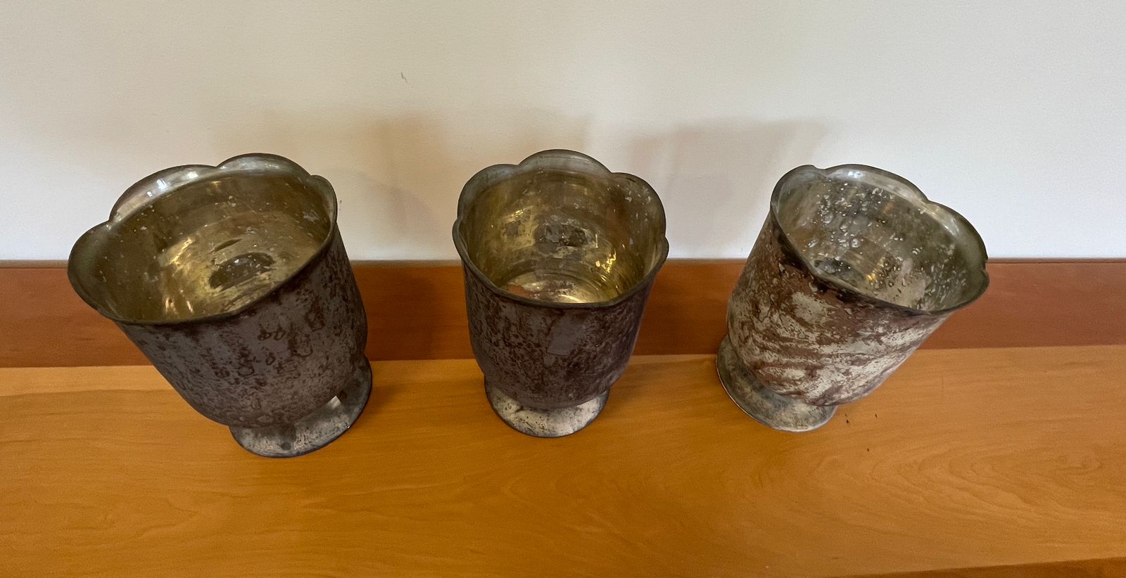 Set 3 jarrones decorativos envejecidos - Imagen 2