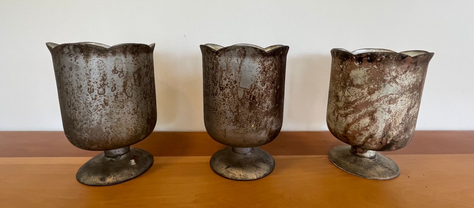 Set 3 jarrones decorativos envejecidos - Imagen 4