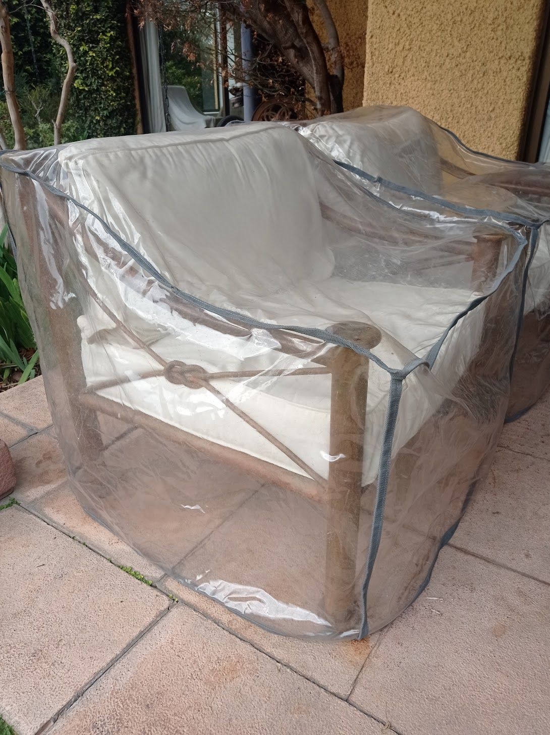 Juego de terraza de fierro 7 piezas - Imagen 2