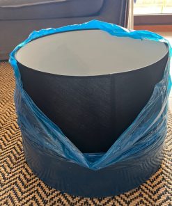 Pantalla lámpara negra