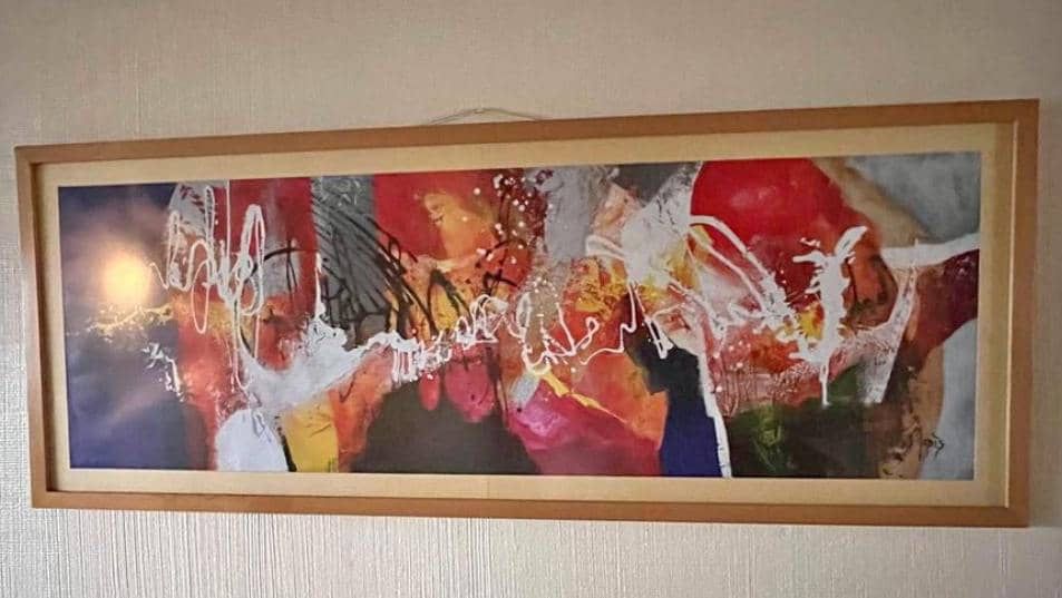 Cuadro abstracto rectangular