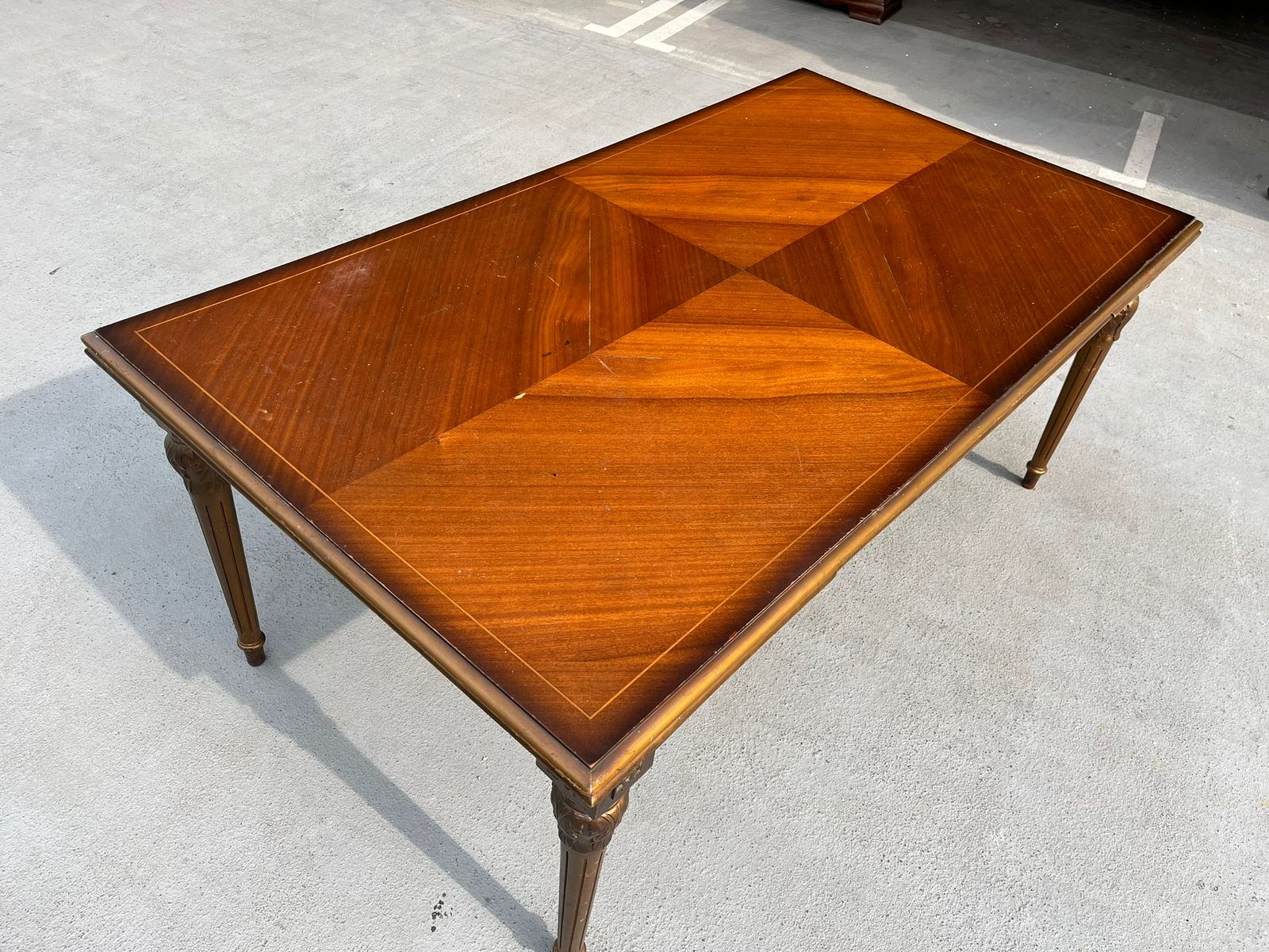 Mesa antigua diseño francés Luis XVI - Imagen 10