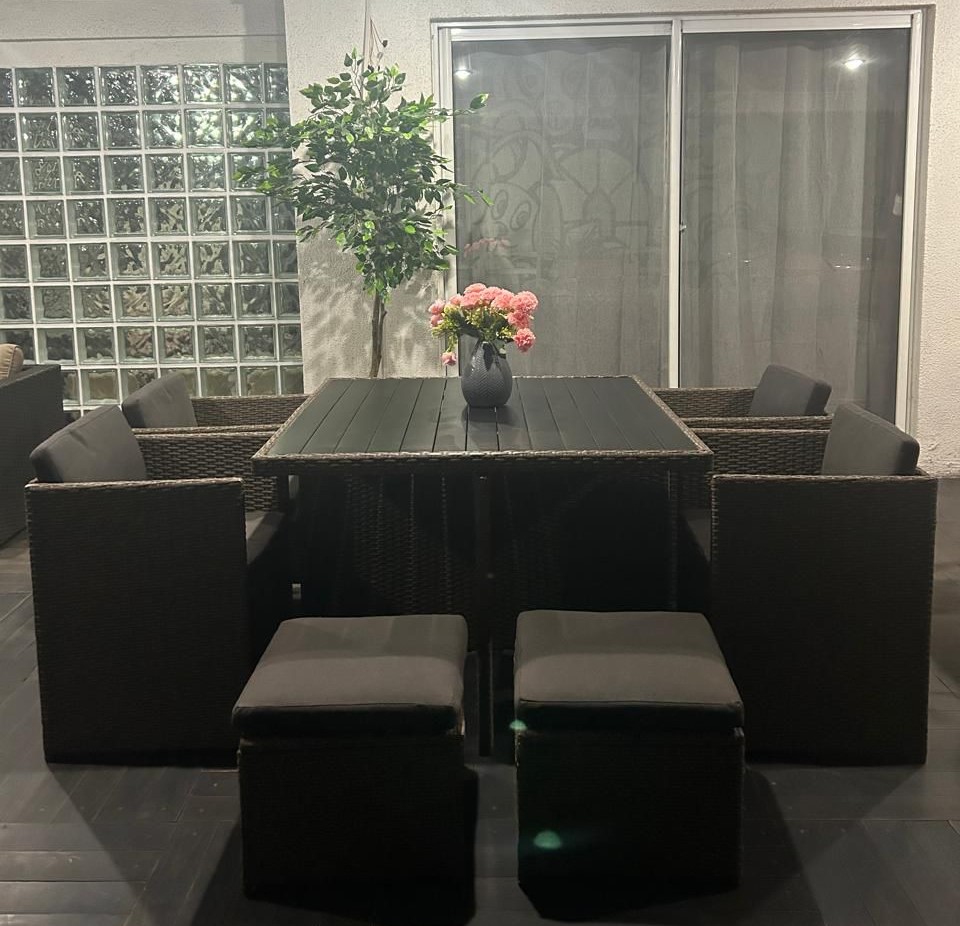 Juego comedor terraza rattan Fuy - Imagen 2