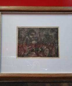 Cuadro grabado antiguo C. Alarcón