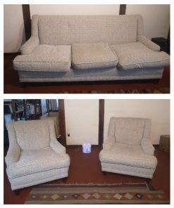 Conjunto sillones y sofá 2 cuerpos