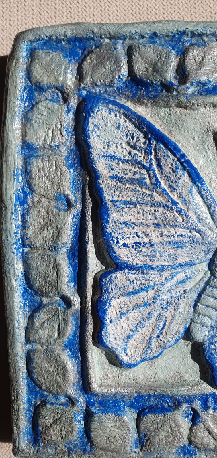 Cuadro azul plata de ziña - Imagen 2