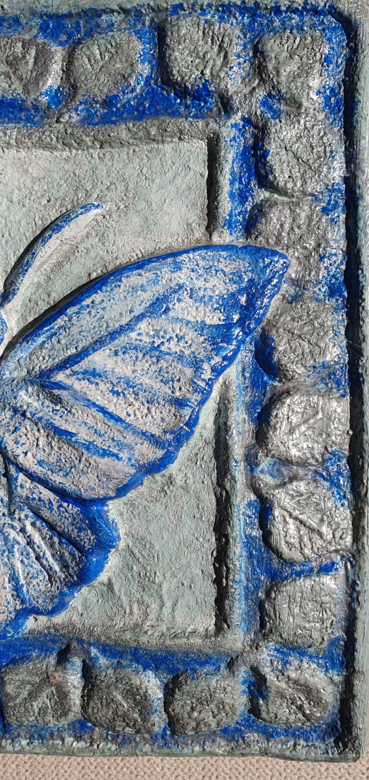 Cuadro azul plata de ziña - Imagen 3