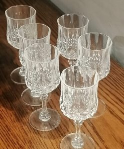 Juego de 6 copas vino cristal D'Arques