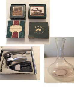 Set para vino y posavasos