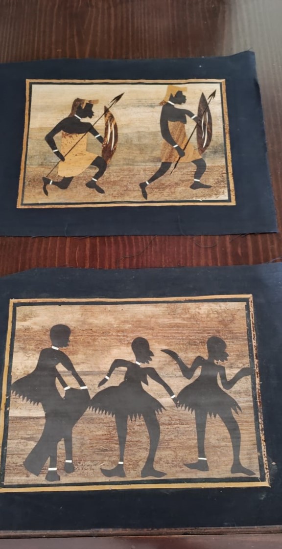 Par de laminas africanas