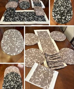 Set 8 individuales reversibles estampados