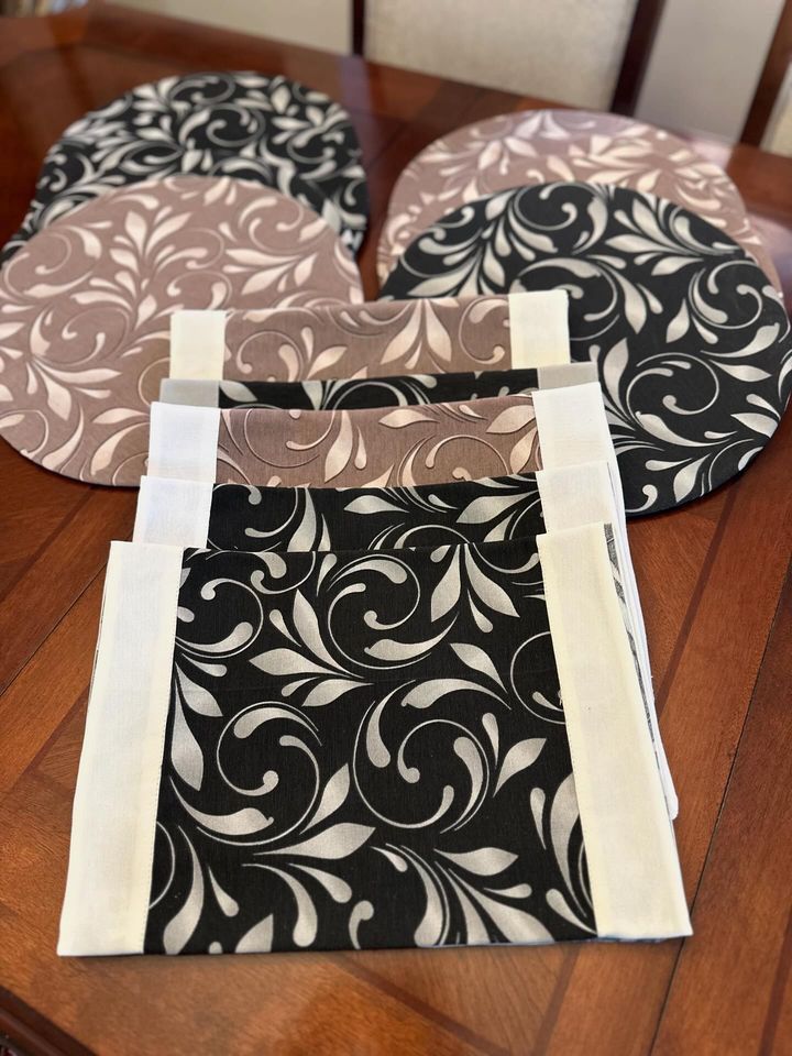 Set 8 individuales reversibles estampados - Imagen 2