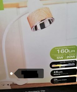 Lámpara led escritorio clip